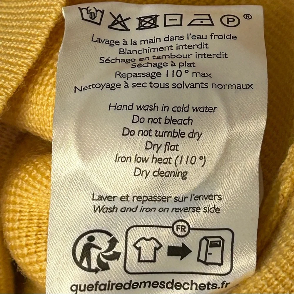 Sezane Yellow Cardigan Sweater - Picture 10 of 10